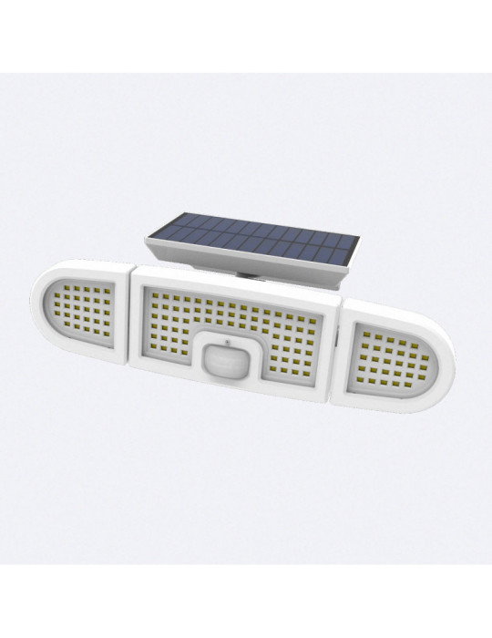 Projecteur Solaire LED IP 7W avec Détecteur de Mouvement PIR et Détecteur Crépusculaire