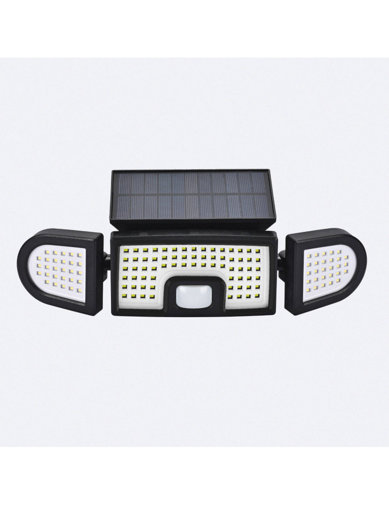Projecteur Solaire LED IP 7W avec Détecteur de Mouvement PIR et Détecteur Crépusculaire
