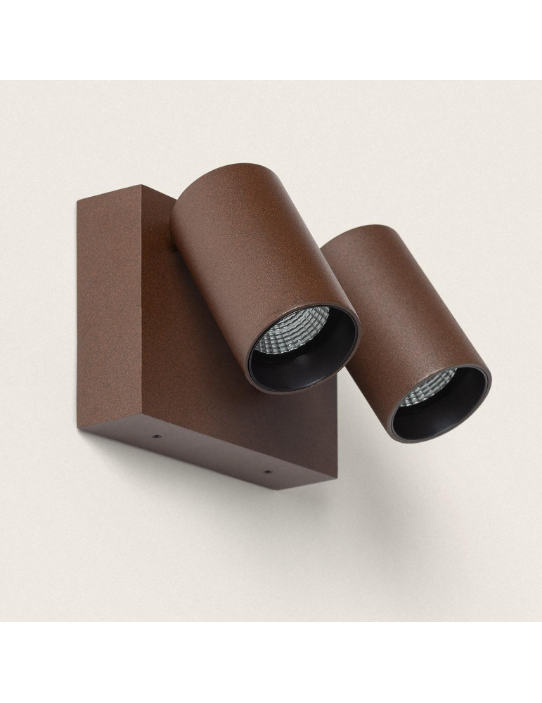 Applique Murale Extérieure LED 18W Aluminium CCT Sélectionnable Deux Spots Kuriya Applique Murale Extérieure LED 18W Aluminium CCT Sélectionnable Deux Spots Kuriya