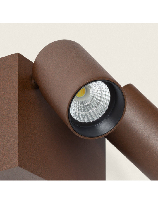 Applique Murale Extérieure LED 18W Aluminium CCT Sélectionnable Deux Spots Kuriya