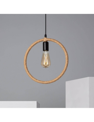 Suspension Corde et Métal Maumbo Ronde