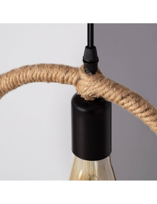 Suspension Corde et Métal Maumbo Ronde