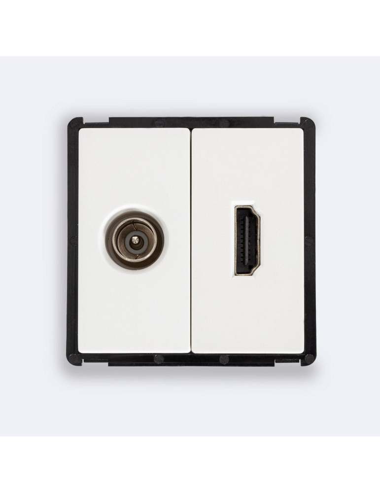 Prise TV Mâle + HDMI Modern