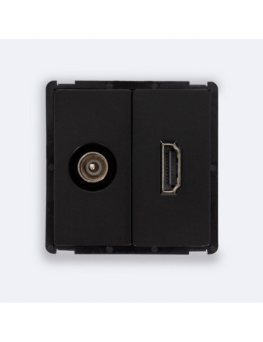 Prise TV Mâle + HDMI Modern