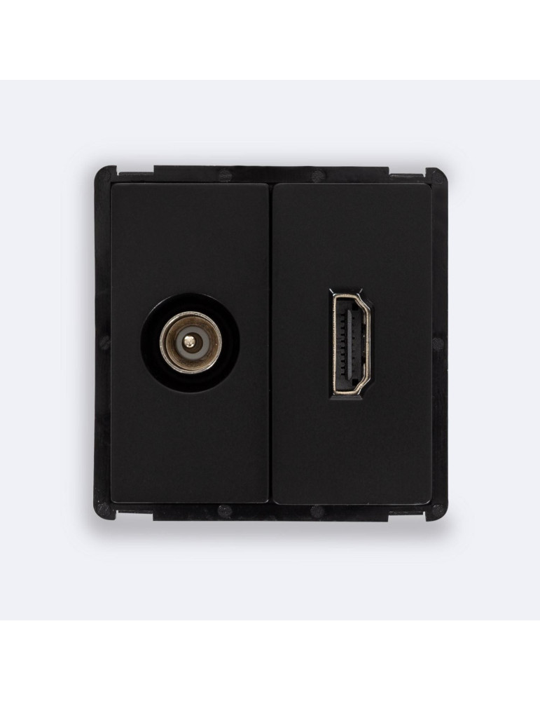 Prise TV Mâle + HDMI Modern