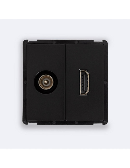 Prise TV Mâle + HDMI Modern