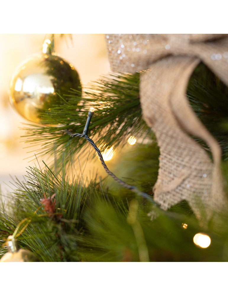 Guirnalda SnowFlakeBalls LED con Cargador Solar