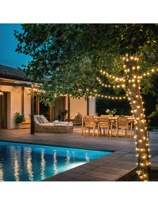 Guirlande LED Extérieure Solaire Câble 22m