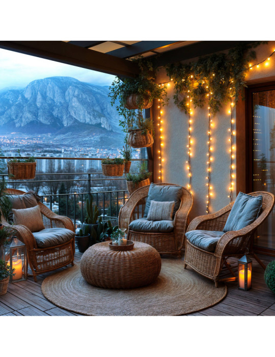 Guirlande LED Extérieure Solaire Câble 22m