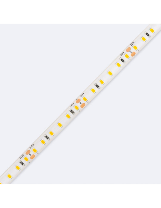 Ruban LED 24V DC SMD2835 120LED/m 5m IP65 Largeur 8mm Coupe 5cm