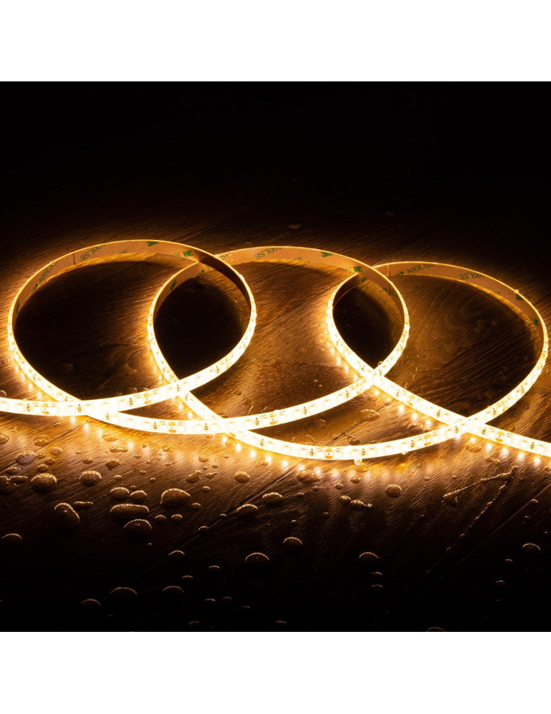 Ruban LED 24V DC SMD2835 120LED/m 5m IP65 Largeur 8mm Coupe 5cm Ruban LED 24V DC SMD2835 120LED/m 5m IP65 Largeur 8mm Coupe 5cm