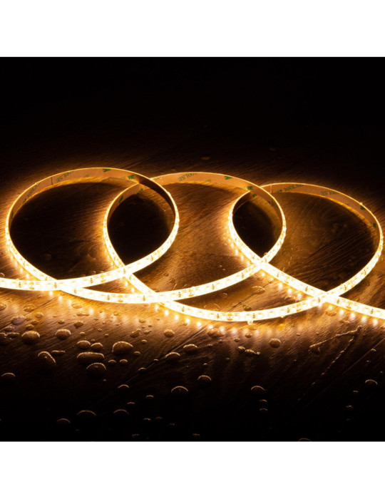 Ruban LED 24V DC SMD2835 120LED/m 5m IP65 Largeur 8mm Coupe 5cm Ruban LED 24V DC SMD2835 120LED/m 5m IP65 Largeur 8mm Coupe 5cm