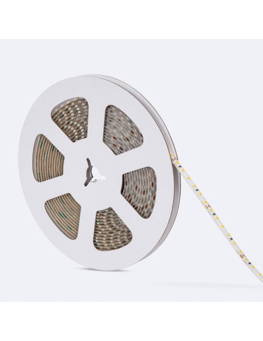 Ruban LED 24V DC SMD2835 120LED/m 5m IP65 Largeur 8mm Coupe 5cm