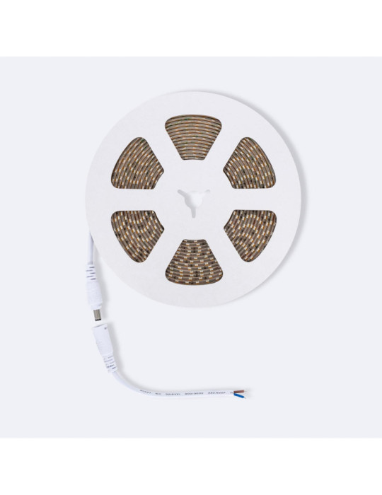 Ruban LED 24V DC SMD2835 120LED/m 5m IP65 Largeur 8mm Coupe 5cm