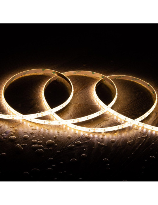 Ruban LED 24V DC SMD2835 120LED/m 5m IP65 Largeur 8mm Coupe 5cm Ruban LED 24V DC SMD2835 120LED/m 5m IP65 Largeur 8mm Coupe 5cm