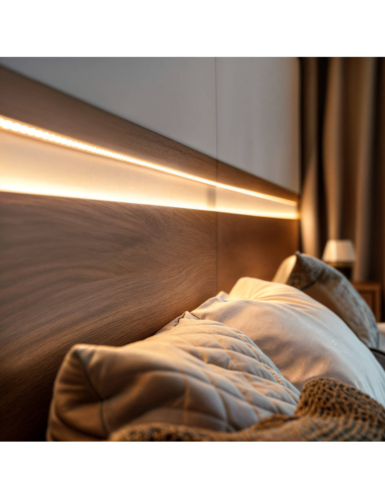 Ruban LED 24V DC SMD2835 120LED/m 5m IP65 Largeur 8mm Coupe 5cm