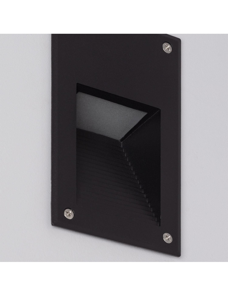 Balise LED Extérieure 3W Encastrable au Mur Cooper Noire