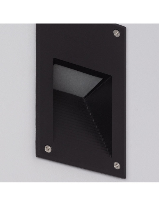 Balise LED Extérieure 3W Encastrable au Mur Cooper Noire