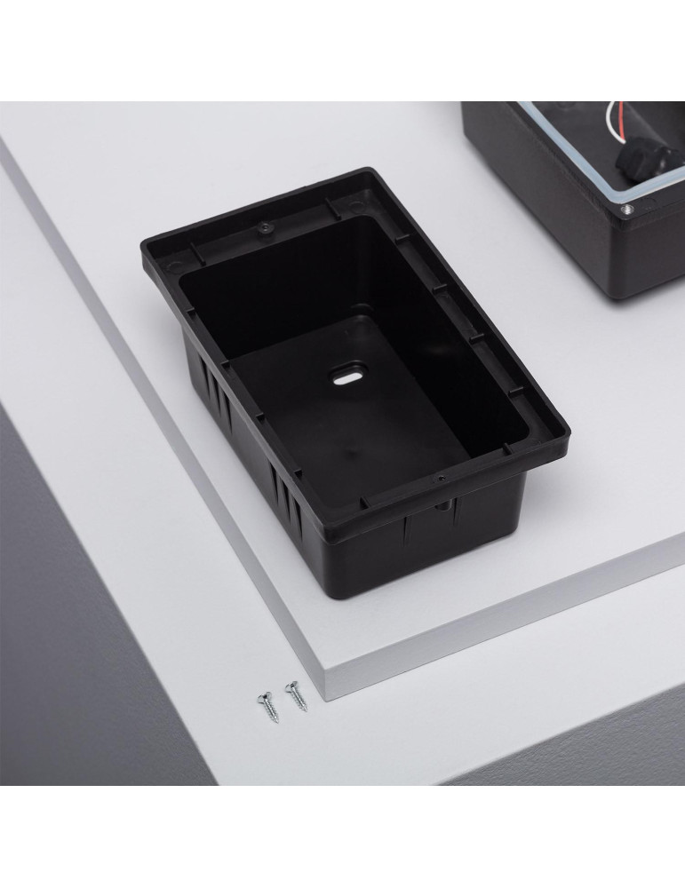 Balise LED Extérieure 3W Encastrable au Mur Cooper Noire