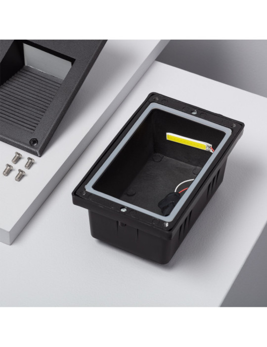 Balise LED Extérieure 3W Encastrable au Mur Cooper Noire