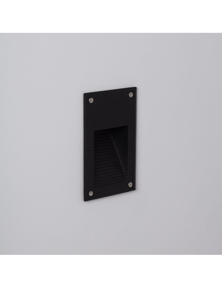 Balise LED Extérieure 3W Encastrable au Mur Cooper Noire