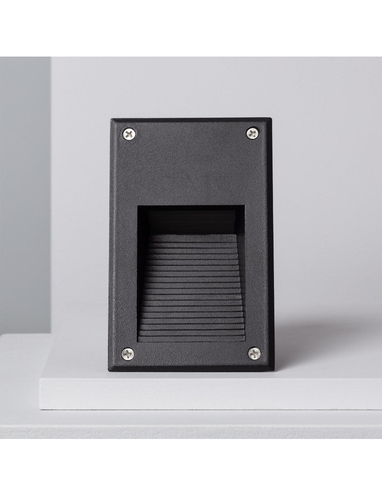 Balise LED Extérieure 3W Encastrable au Mur Cooper Noire