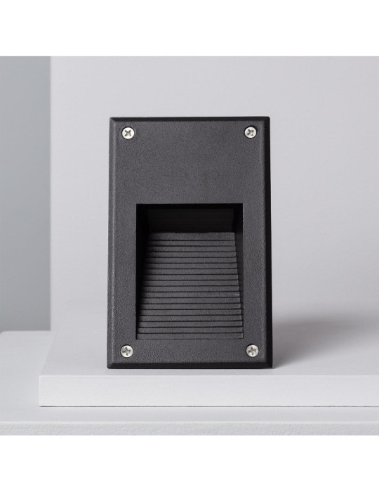 Balise LED Extérieure 3W Encastrable au Mur Cooper Noire