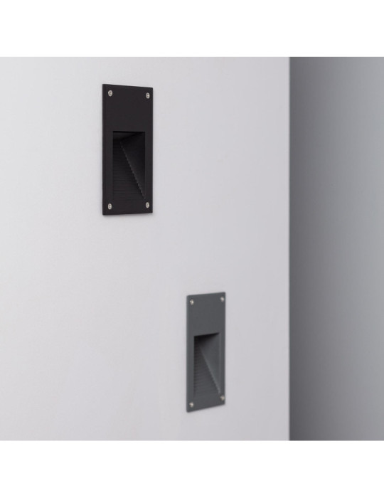 Balise LED Extérieure 3W Encastrable au Mur Cooper Noire