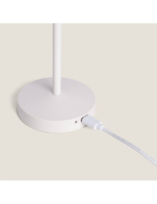 Lampe à Poser LED Portable Extérieure Métal avec Batterie Rechargeable Pirinoa