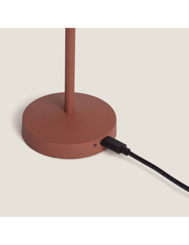 Lampe à Poser LED Portable Extérieure Métal avec Batterie Rechargeable Pirinoa