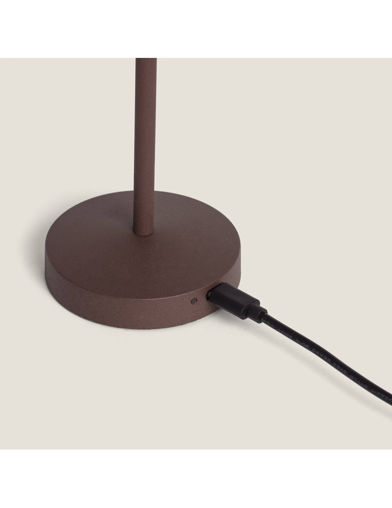 Lampe à Poser LED Portable Extérieure Métal avec Batterie Rechargeable Pirinoa