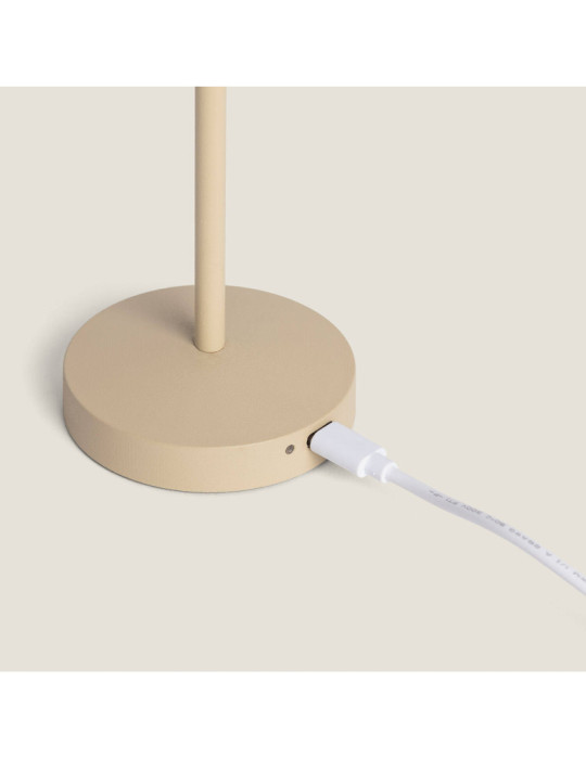 Lampe à Poser LED Portable Extérieure Métal avec Batterie Rechargeable Pirinoa