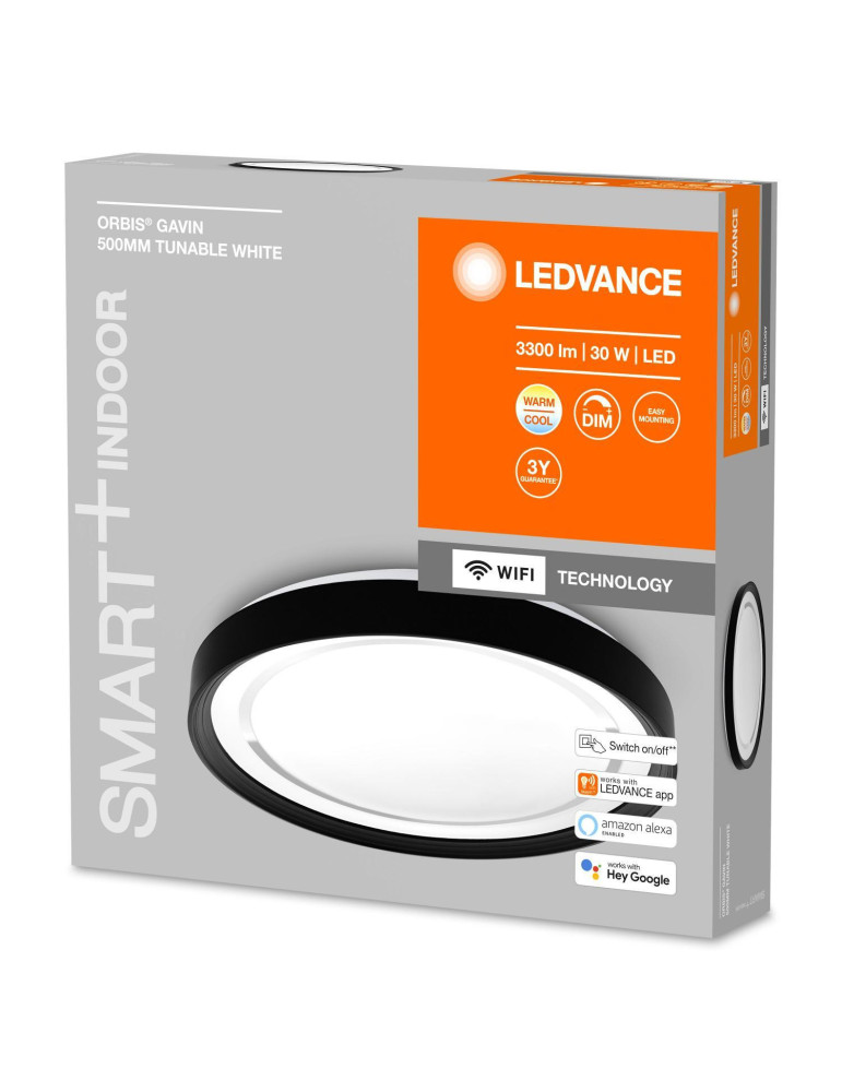 Plafonnier LED Rond Ø484 mm 30W CCT Smart+ WiFi ORBIS Gavin LEDVANCE 4058075573512