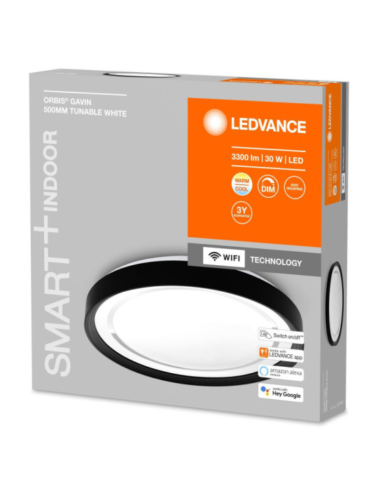 Plafonnier LED Rond Ø484 mm 30W CCT Smart+ WiFi ORBIS Gavin LEDVANCE 4058075573512