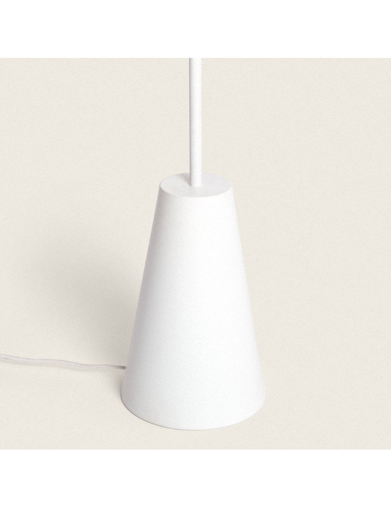 Lampadaire Raphia et Verre Erede