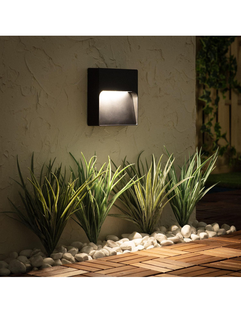 Balise LED Extérieure 6W en Saillie au Mur Arca