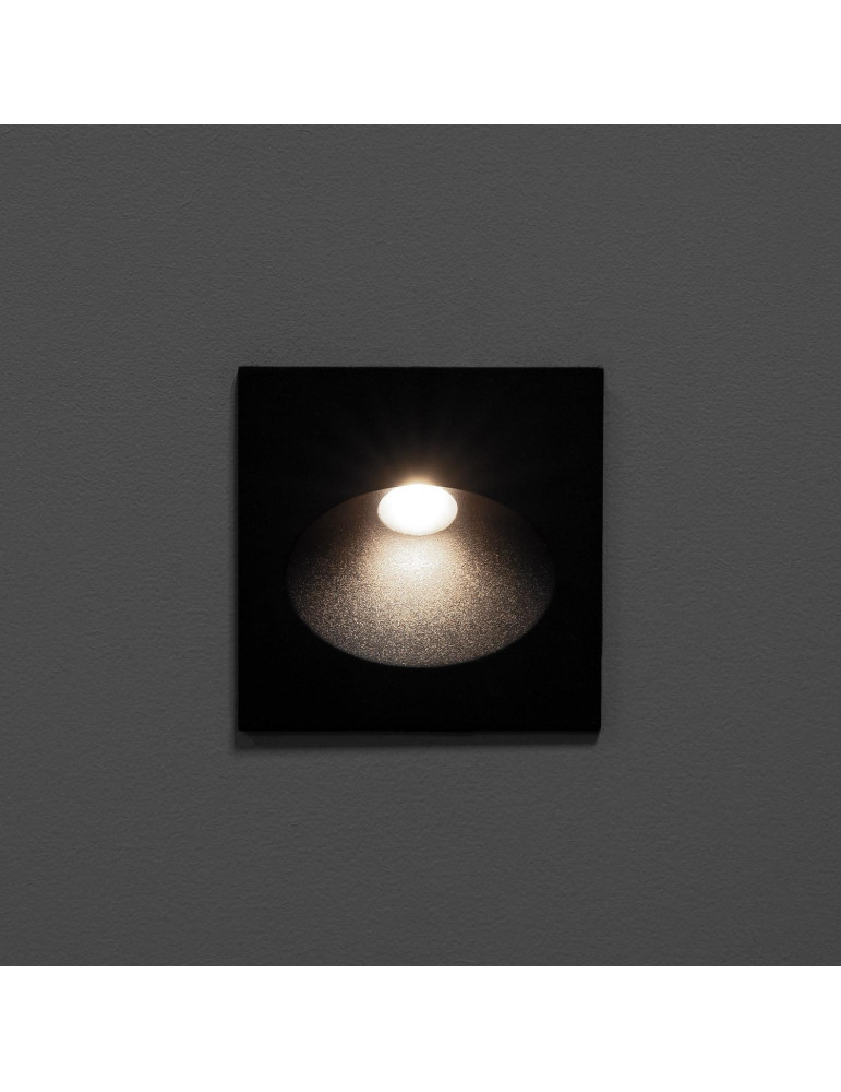 Balise Extérieure Murale LED Encastrable 3W Coney Grise