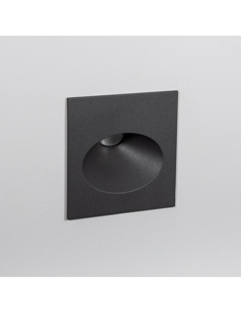 Balise Extérieure Murale LED Encastrable 3W Coney Grise