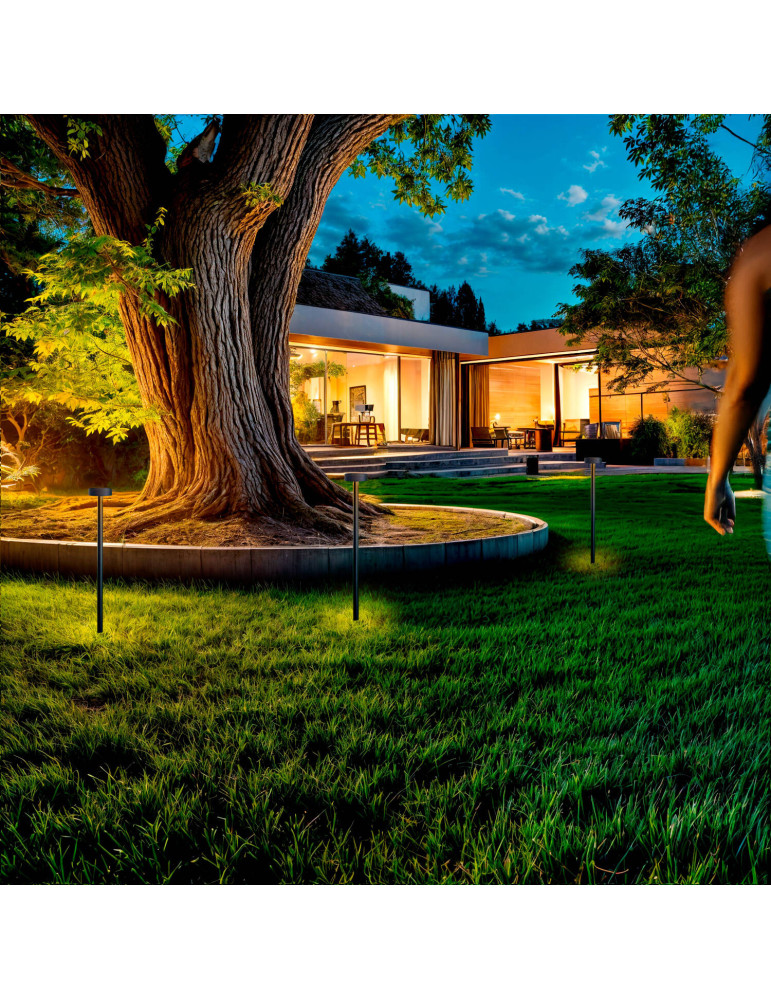 Balise Extérieure LED 1.5W sur Pied 30cm avec Piquet Grinage