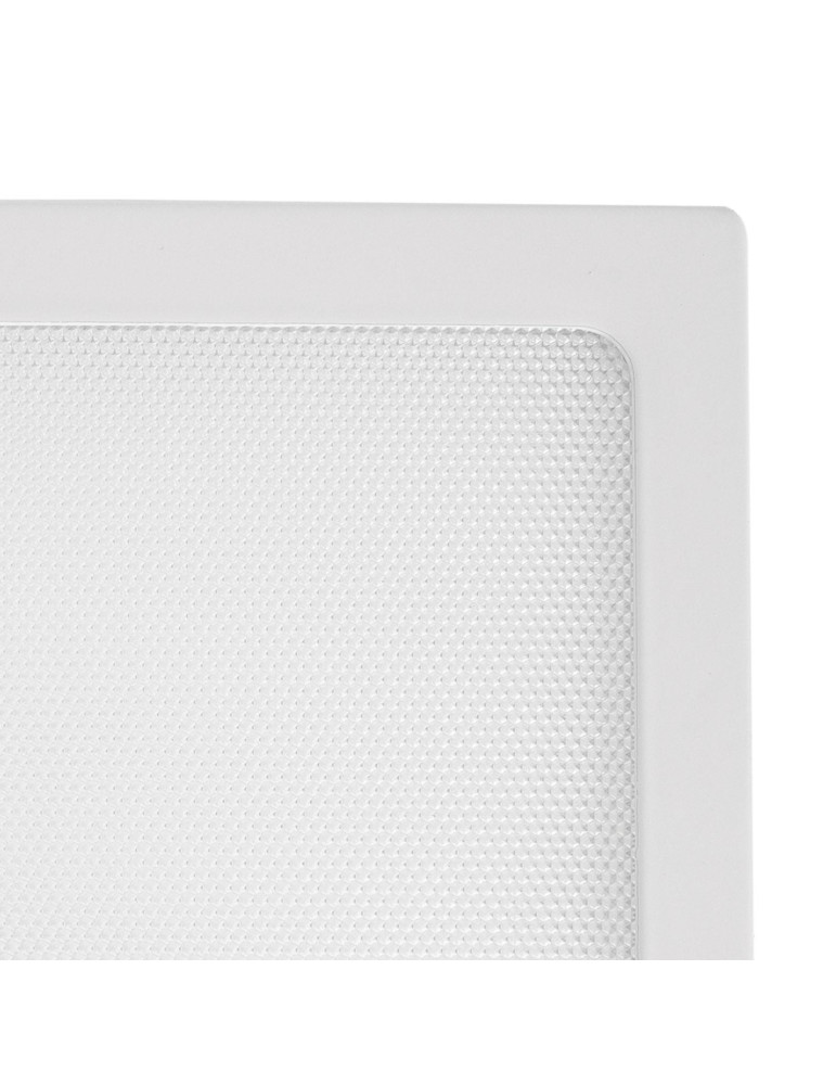 Plafonnier LED Carré 24W Extra-Plat (CRI90) Microprismatique CCT Sélectionnable (UGR17) 280x280 mm