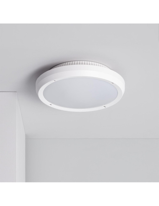 Plafonnier Rond Extérieur Curio IP65 Blanc Ø300 mm Plafonnier Rond Extérieur Curio IP65 Blanc Ø300 mm