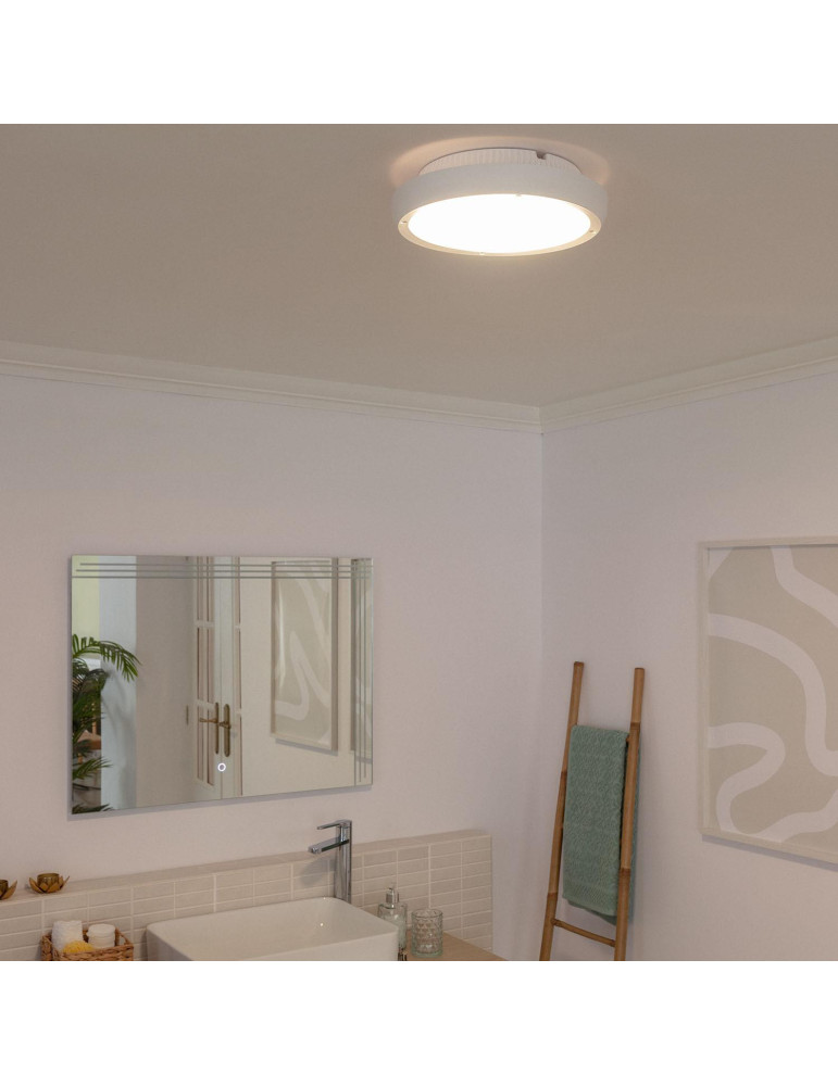 Plafonnier Rond Extérieur Curio IP65 Blanc Ø300 mm