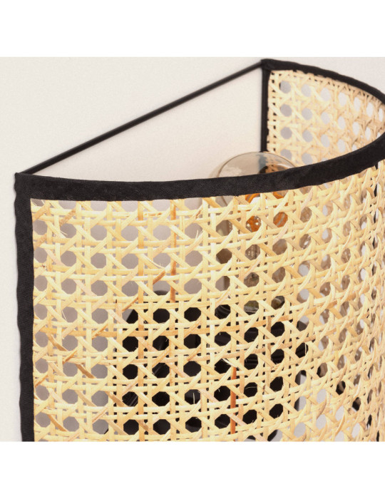 Lampe Murale Métal et Rotin Alofi