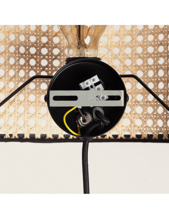 Lampe Murale Métal et Rotin Alofi