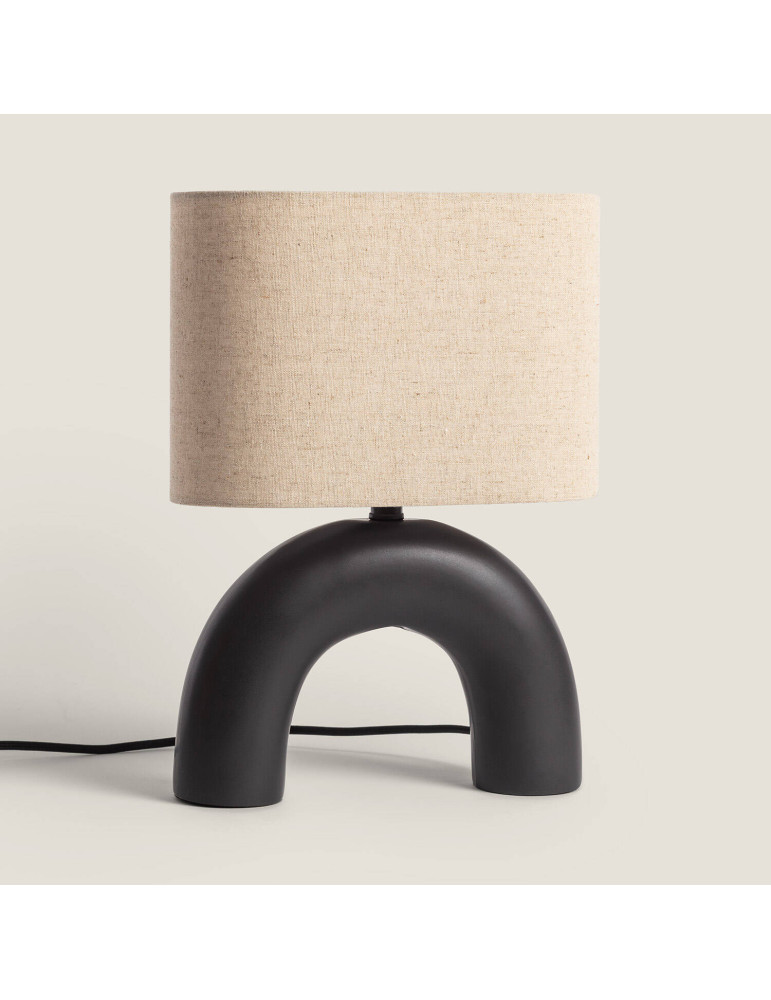 Lampe à Poser Céramique et Tissu Callie