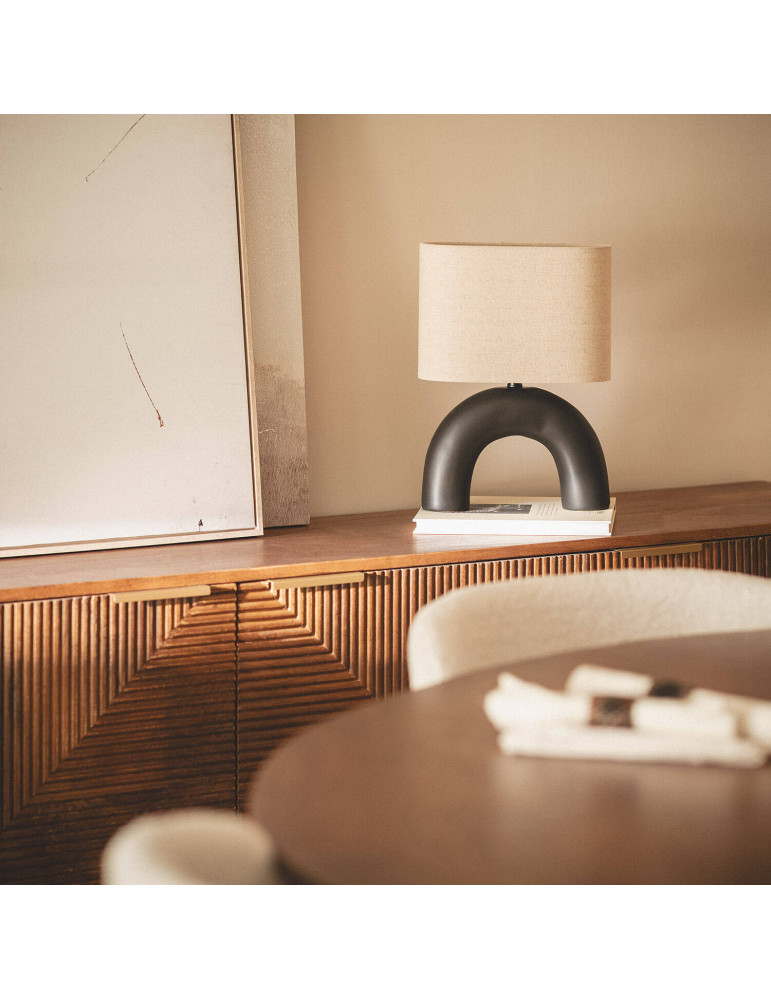 Lampe à Poser Céramique et Tissu Callie