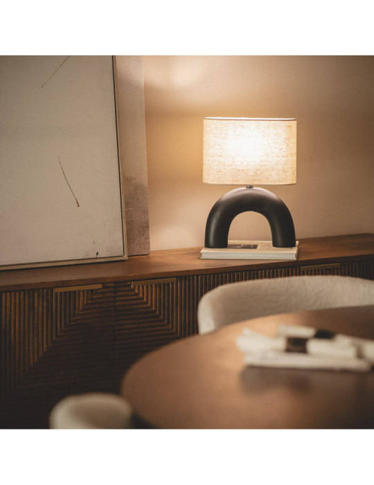 Lampe à Poser Céramique et Tissu Callie