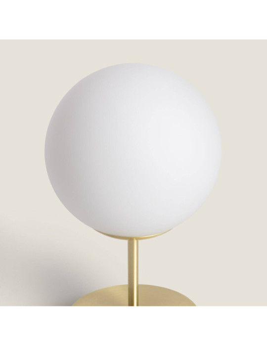 Lampe à Poser Métal et Verre Moonlight