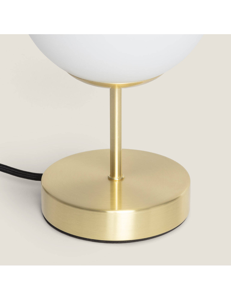 Lampe à Poser Métal et Verre Moonlight