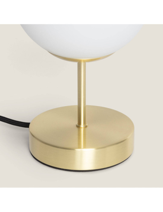 Lampe à Poser Métal et Verre Moonlight